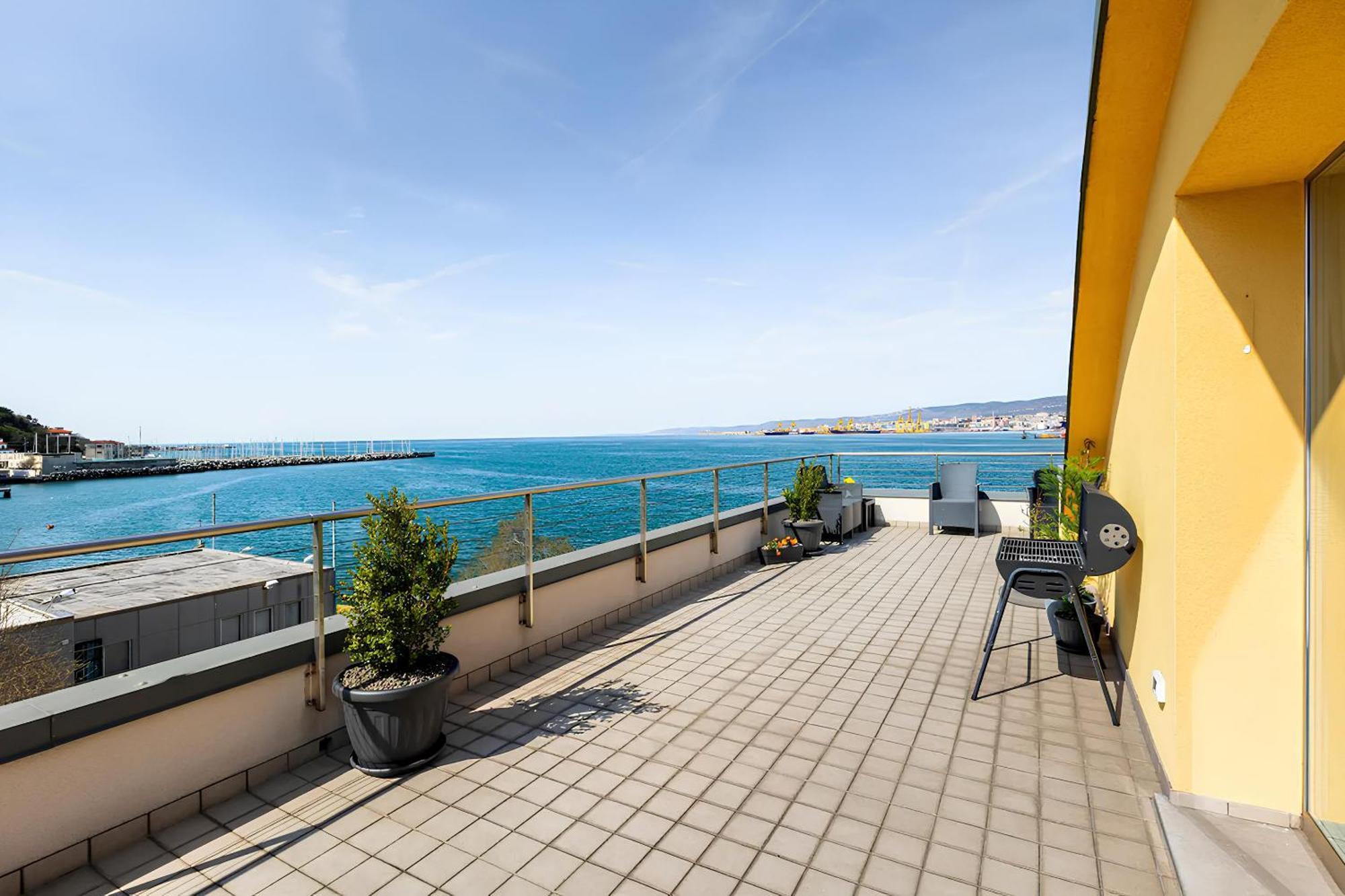 Attico Riva Mare Múggia Exterior foto