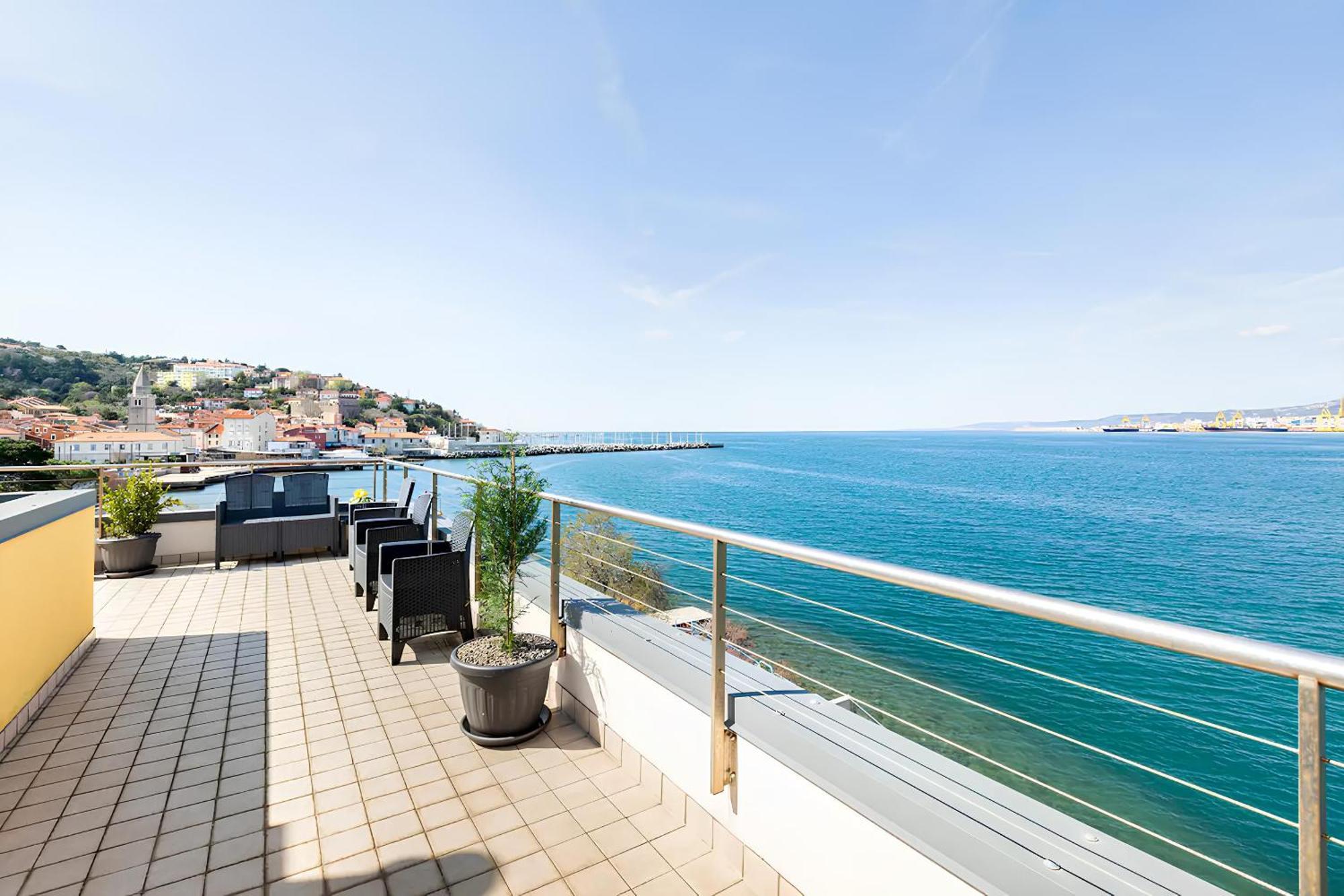 Attico Riva Mare Múggia Exterior foto